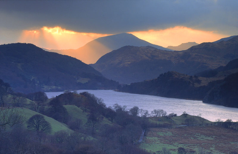 Moel Hebog at sunset