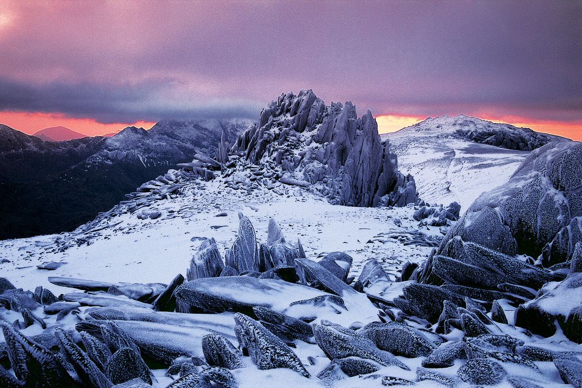 Castell y Gwynt at dusk