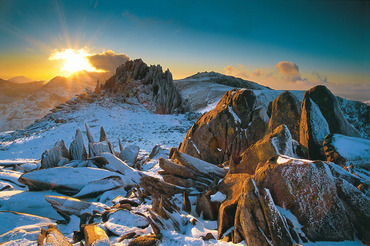 Castell y Gwynt at sunset