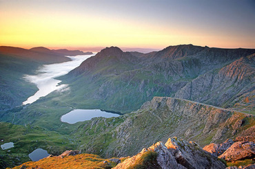 From Y Garn at sunrise