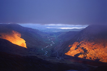 Sunrise - looking down the Ogwen Valley